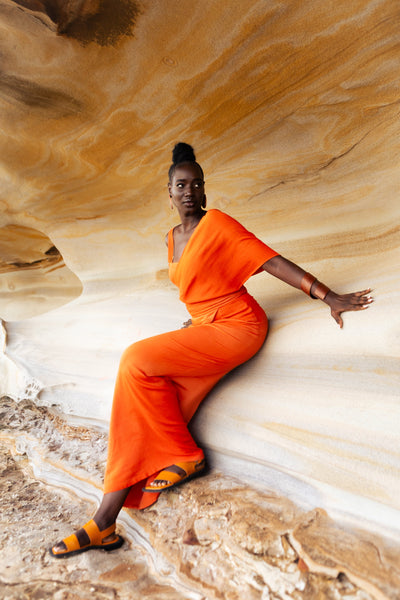 The Aya Maxi Dress: A Statement Piece from AWE Clothng’s Arcadian "One with Nature" Collection